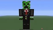 Minecraft Pixel Art: Creeper Suit Tutorial - Skin Pack 4