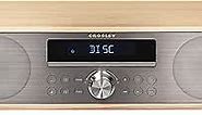 Crosley CR3501A-NA Fleetwood Bluetooth FM Clock Radio and CD Player, Natural