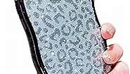 YYDSUNY for iPhone 12 Pro Max Case Cute Leopard Cheetah Glitter, Camera Lens Full Cover Bling Clear Wavy Curly Phone Case for Women Men Luxury Plating Soft Silicone 12 Pro Max Bumper 6.7" (Black)