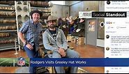 Aaron Rodgers Fitted With Custom Cowboy Hats At Greeley Hat Works