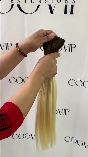 Flat Weft Extensions Double Drawn Ombre Hair #T4/60 50g