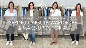 SPRING CAPSULE WARDROBE SIZE 12 BODY SHAPE + PROFESSIONAL MAKEUP TUTORIAL STYLING THE EVERYDAY WOMAN