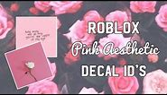 Roblox Pink Aesthetic Decal ID’s