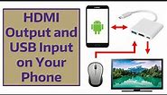 HDMI Output and USB Input on Your Phone
