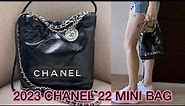 UNBOXING: 2023 NEW CHANEL 22 MINI BAG: UP CLOSE / WHAT FITS INSIDE / HOW TO WEAR IT!