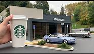 Build an ULTRA-REALISTIC Starbucks Coffee Shop DIORAMA - Miniature Model Scenery