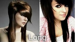 Emo girl hairstyles for long hair Emo haircut long hair , bob haircut for girls tutorial