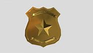 Police Badge - Download Free 3D model by oparaskos