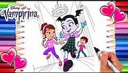 Vampirina and Friends Coloring Page | Vampirina Coloring Book | Disney Junior Coloring Page