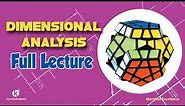 Dimensions of a physical quantity | Dimensional Analysis Full Lecture - Kisembo Academy