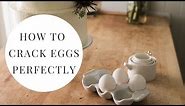 How to Crack Eggs Perfectly (Without Getting any shells in your batter!)