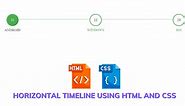 Create Horizontal Timeline Using HTML And CSS