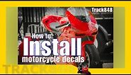 How to Install Motorcycle Decals All Out Graphics