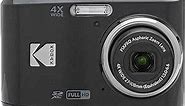 KODAK PIXPRO Friendly Zoom FZ45-BK 16MP Digital Camera with 4X Optical Zoom 27mm Wide Angle and 2.7" LCD Screen (Black)