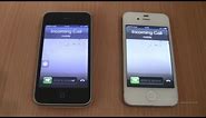 Double Incoming call at the Same Time iPhone 3Gs White+4s ios 6