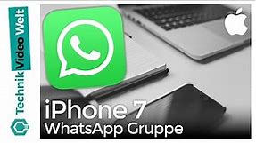 iPhone 7 WhatsApp Gruppe erstellen