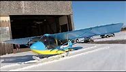Challenger II Ultra Light ... on SKIS! A Sunny Sunday Morning Adventure in Aviation! 4K w/ Raw Audio
