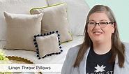 Linen Throw Pillow Sewing Tutorial