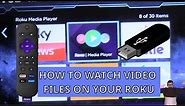 Watch .MP4 videos on a Roku - How to play videos of a USB Drive on ROKU