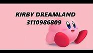 Kirby dreamland theme(Roblox id)
