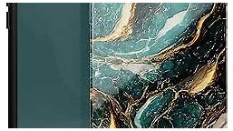 Custom Initials Teal Cracked Marble Personalized Monogrammed Name Case, Designed ‎for iPhone 15 Plus, iPhone 14 Pro Max, iPhone 13 Mini, iPhone 12, 11, X/XS Max, ‎XR, 7/8‎