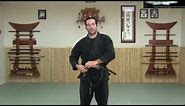 KATANA 1 - SWORD: HOW TO WEAR IT - Ninjutsu Online Instruction - Ninja weapon sword - Machida