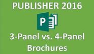 Publisher 2016 - Brochures - How to Make a Brochure in Microsoft Office 365 Tutorial - Create on MS