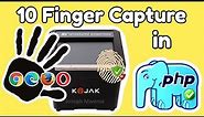 10 Fingerprints Live Scan in Web using KOJAK PL Scanner