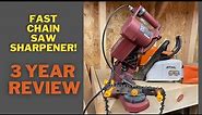 How to use Harbor Freight's Chicago Electric Chainsaw Sharpener and Review