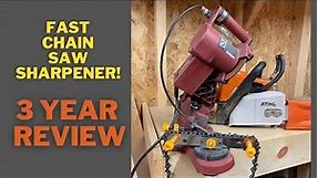 How to use Harbor Freight's Chicago Electric Chainsaw Sharpener and Review