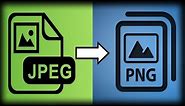 How to Convert JPG to PNG