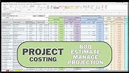 PROJECT BUDGET COST MANAGEMENT EXCEL TEMPLATE - FULL TUTORIAL