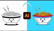 Speed Art Tutorial: Designing a Spaghetti Bowl in Illustrator | Vector Verse