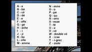 Learn French - Lesson 2: Do you know the French Alphabet?