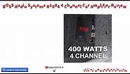 BOSS Audio Systems R1004 4 Channel Car Amplifier Review and Guide by outdoorsumo