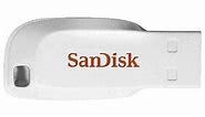 SanDisk 16GB Cruzer Blade USB Flash Drive White