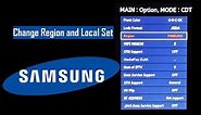 Samsung TV Change Region And Local Set Area with Service Menu