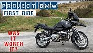 BMW R1150 GS First ride | Riding a 23 year old adventure bike on road for the first time.