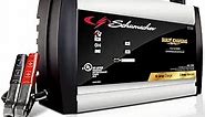 Schumacher SC1358 Fully Automatic Battery Charger and Maintainer - 10 Amp/3 Amp, 6V/12V - For Motorcycles, Lawn Tractors, Power Sports, Marine Batteries