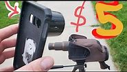 DIY phone to spotting scope adapter. **EASY**