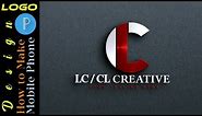How to make LC CL logo design in your mobile phone pixellab Editing tutorials LC logo design
