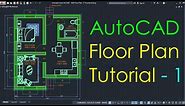 AutoCAD Simple Floor Plan for Beginners - 1 of 5