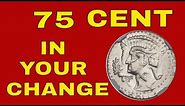 Check your change for this super rare 75 cent coin worth a lot of money! Error coins to look for!