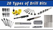 20 Types of Drill Bits | Drill Bit Types And Uses #drillbit