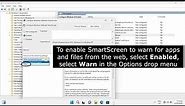 How to enable\disable Microsoft Defender SmartScreen in Windows 10 and 11