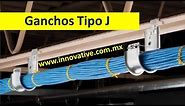 Ganchos Tipo J para Cableados de Datacom y Cableados de Bajo Voltaje, Voz, Datos, Fibra Optica