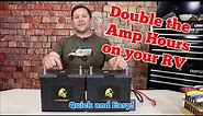 How to install Dual 12 Volt RV Lithium Batteries | The Savvy Campers