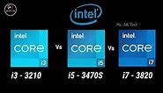 i3-3210 vs i5-3470S vs i7-3820 3rd Gen Desktop Processor l i3 vs i5 vs i7 3rd Generation Comparisons