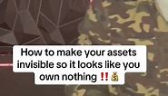 How To Go invisible with Your Personal Assets‼️ #richsecrets #sauceboss #assetprotection #LifeHacks #foryou | Kiee Gipson