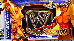 WWE CHAMPIONSHIP SUPERSTAR ENTRANCE BELT with LIGHTS & MUSIC [John Cena] PRODUCT REVIEW